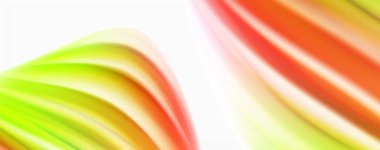 Beyaz renkli akış poster modern sıvı renk akışı. Beyaz renk arka planda techno Wave sıvı şekli. Tasarım projeniz için tasarım