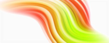 Beyaz renkli akış poster modern sıvı renk akışı. Beyaz renk arka planda techno Wave sıvı şekli. Tasarım projeniz için tasarım