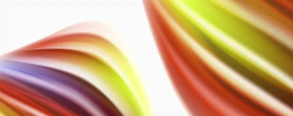 彩色流动波,液体概念抽象背景 — 图库矢量图片