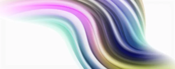 Olas líquidas de colores brillantes fondo abstracto,, modernas líneas techno — Vector de stock