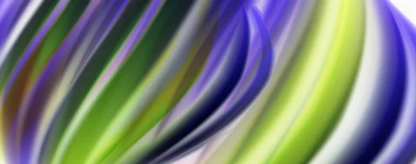 Brilhante colorido líquido ondas abstrato fundo, modernas linhas techno — Vetor de Stock