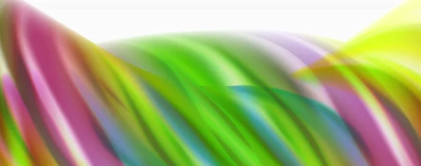 Fluxo de cor líquido moderno em branco - cartaz de fluxo colorido. Techno Onda Forma líquida em fundo de cor branca. Design para o seu projeto de design — Vetor de Stock