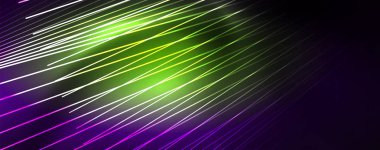 Çizgiler, dış mekan arka planı, parlak ışınları ile renk ışığı