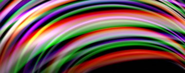 Işık efektleri, vektör soyut arka plan ile akışkan renk dalgaları