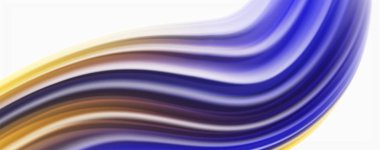 Beyaz renkli akış poster modern sıvı renk akışı. Beyaz renk arka planda techno Wave sıvı şekli. Tasarım projeniz için tasarım