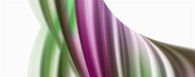 Beyaz renkli akış poster modern sıvı renk akışı. Beyaz renk arka planda techno Wave sıvı şekli. Tasarım projeniz için tasarım