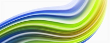 Beyaz renkli akış poster modern sıvı renk akışı. Beyaz renk arka planda techno Wave sıvı şekli. Tasarım projeniz için tasarım