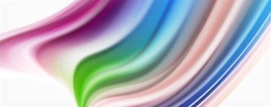 Beyaz renkli Poste modern techno Fluid renk akışı. Tasarım için sanat