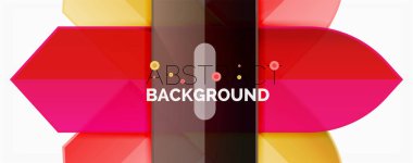 Geometrik soyut arka plan. Dinamik şekiller bileşimi