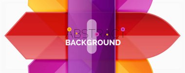 Geometrik soyut arka plan. Dinamik şekiller bileşimi