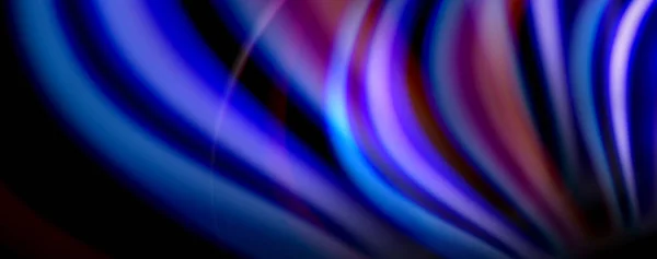 Işık efektleri, vektör soyut arka plan ile akışkan renk dalgaları — Stok Vektör
