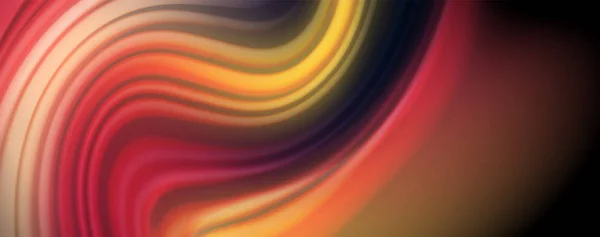Fließende flüssige Farben - moderne bunte Flow-Poster. wellenförmige flüssige Formen. Art Design für Ihr Designprojekt — Stockvektor