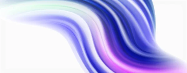 Färg flödande vågor, flytande begreppsmässig abstrakt bakgrund — Stock vektor