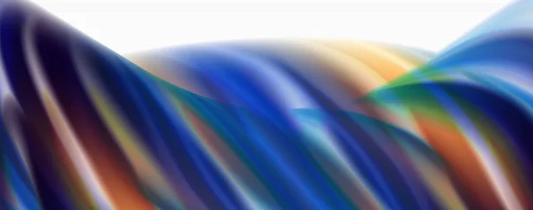Fluxo de cor de fluido techno moderno em poste colorido branco. Arte para o seu design — Vetor de Stock