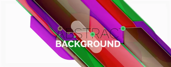 Linee di colore astratte sfondo dinamico, moderno stile di design del materiale — Vettoriale Stock