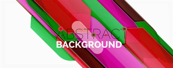 Abstrakt färg linjer dynamisk bakgrund, modern material design stil — Stock vektor