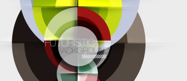 Dairesel geometrik tasarım şablonu