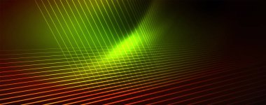 Çizgiler, soyut duvar kağıdı, parlak hareket, sihirli uzay ışığı ile parlak renkli neon ışık. Techno soyut arka plan