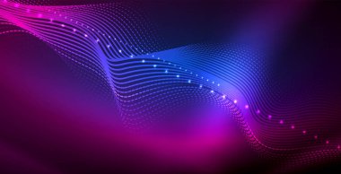 Neon çizgiler parlak parlayan arka plan