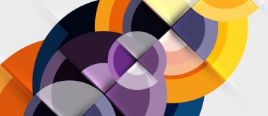 Dairesel geometrik tasarım şablonu