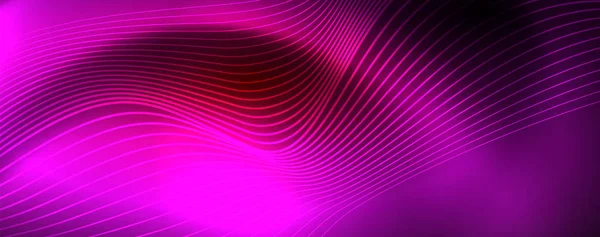 Блискучі неонові лінії техно магічний футуристичний фон, магічний енергетичний простір концепція світла, абстрактний дизайн шпалер — стоковий вектор