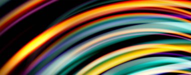 Siyah üzerinde sıvı renk swirls. Trendy tasarım ile Modern arka plan