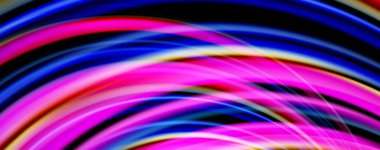 Işık efektleri, vektör soyut arka plan ile akışkan renk dalgaları