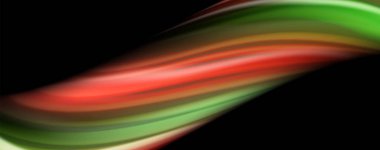 Sıvı sıvı renk dalgası hatları, parlayan renkli ışık efekti, Soyut Kompozisyon şablonu. Geometrik teknoloji soyut desen. Hareket konsepti