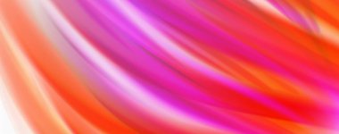 Parlak renkli sıvı dalgalar soyut arka plan, modern techno hatları