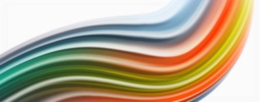 Beyaz renkli Poste modern techno Fluid renk akışı. Tasarım için sanat