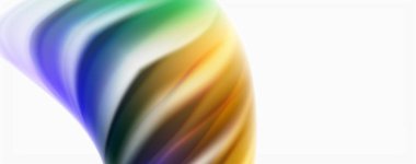 Beyaz renkli Poste modern techno Fluid renk akışı. Tasarım için sanat