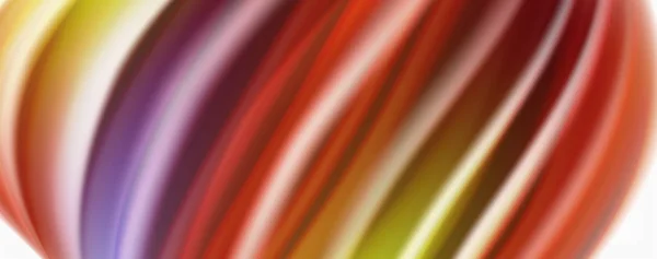 Ondas de flujo de color, fondo abstracto conceptual líquido — Vector de stock