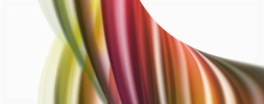 Beyaz renkli akış poster modern sıvı renk akışı. Beyaz renk arka planda techno Wave sıvı şekli. Tasarım projeniz için tasarım