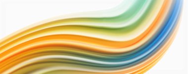 Beyaz renkli Poste modern techno Fluid renk akışı. Tasarım için sanat