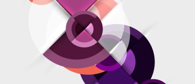 Dairesel geometrik tasarım şablonu