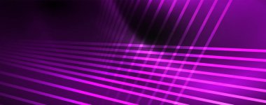 Çizgiler, soyut duvar kağıdı, parlak hareket, sihirli uzay ışığı ile parlak renkli neon ışık. Techno soyut arka plan