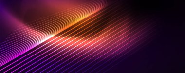 Çizgiler, dış mekan arka planı, parlak ışınları ile renk ışığı