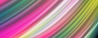 Sıvı sıvı renk dalgası hatları, parlayan renkli ışık efekti, Soyut Kompozisyon şablonu. Geometrik teknoloji soyut desen. Hareket konsepti