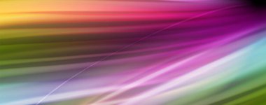 Dalga satırları sıvı gökkuşağı tarzı renk çizgili siyah arka plan üzerine soyut. Sunum, app duvar kağıdı, başlık sayfası veya poster için sanatsal illüstrasyon