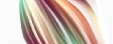 Beyaz renkli akış poster modern sıvı renk akışı. Beyaz renk arka planda techno Wave sıvı şekli. Tasarım projeniz için tasarım