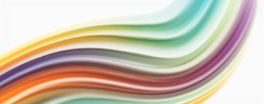 Beyaz renkli akış poster modern sıvı renk akışı. Beyaz renk arka planda techno Wave sıvı şekli. Tasarım projeniz için tasarım