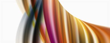 Beyaz renkli akış poster modern sıvı renk akışı. Beyaz renk arka planda techno Wave sıvı şekli. Tasarım projeniz için tasarım