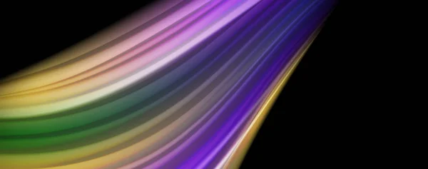 Kapalinové barevné vlny, zářící barevný efekt, abstraktní kompozice. Abstraktní technologie. Koncepce pohybu — Stockový vektor