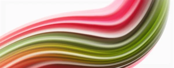 Moderne Techno-Flüssigkeit Farbfluss auf weißen bunten Poste. Kunst für Ihr Design — Stockvektor