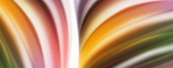 Ondas de flujo de color, fondo abstracto conceptual líquido — Archivo Imágenes Vectoriales