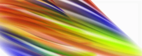 Moderno flusso di colore techno Fluid su poste colorate bianche. Arte per il tuo design — Vettoriale Stock