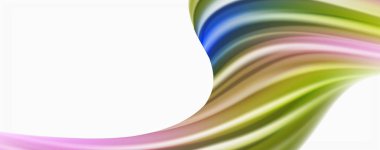 Renk akan dalgalar, sıvı kavramsal soyut arka plan