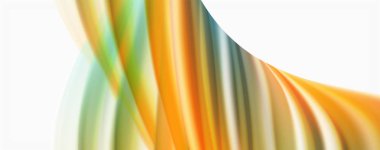 Beyaz renkli Poste modern techno Fluid renk akışı. Tasarım için sanat