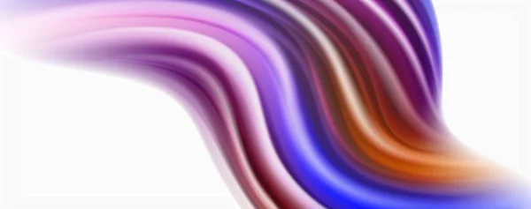 Lesklé barevné kapalné vlny abstraktní pozadí, moderní technolinie — Stockový vektor