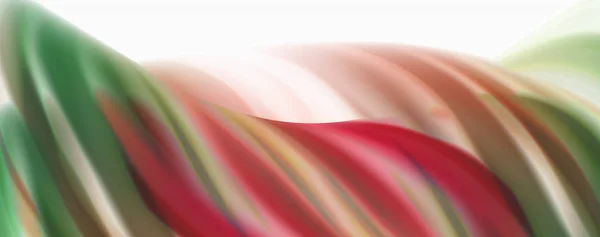 彩色流动波,液体概念抽象背景 — 图库矢量图片